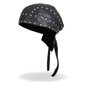 HWL1005 Studded Leather Headwrap Doo Rag