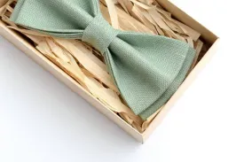 Sage Green Men's Wedding Bow Ties - Timeless Elegance for Groom