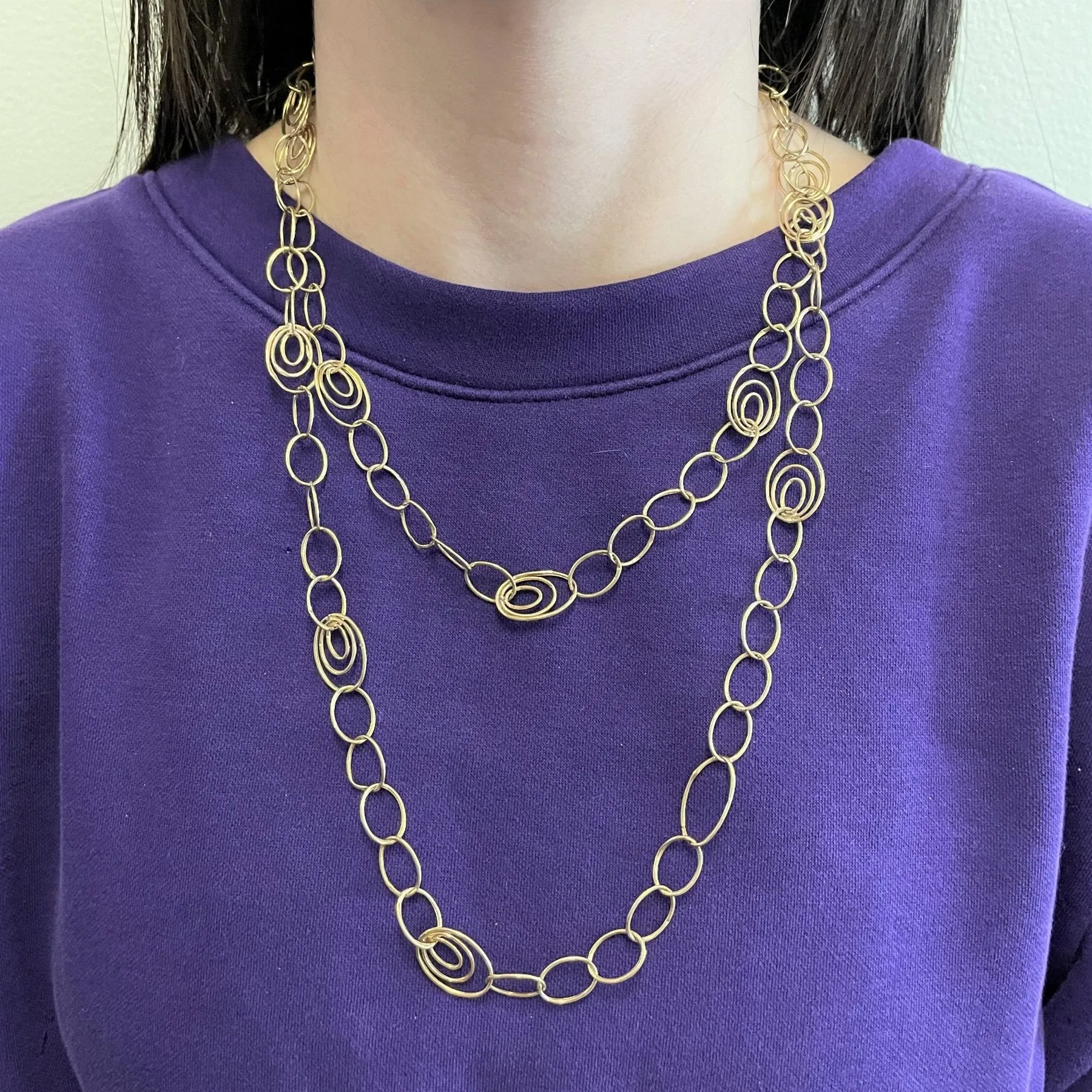 10k Layered Fancy Chain | 46" |