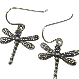 Bluenoemi Israeli Jewelry Dragonfly Earrings for Woman