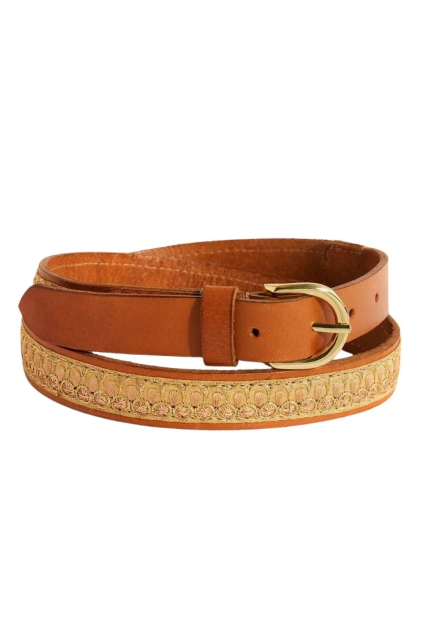 BOBBY LEATHER BELT EMBOSSED - CB25T/G