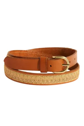 BOBBY LEATHER BELT EMBOSSED - CB25T/G