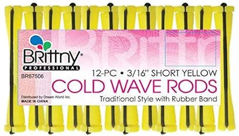 Brittny Rod Cold Wave Short Yellow