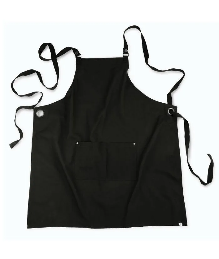 Byron Canvas Cross Over Back Bib Apron