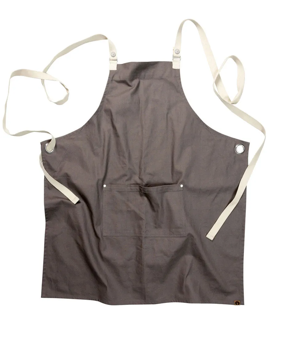 Byron Canvas Cross Over Back Bib Apron