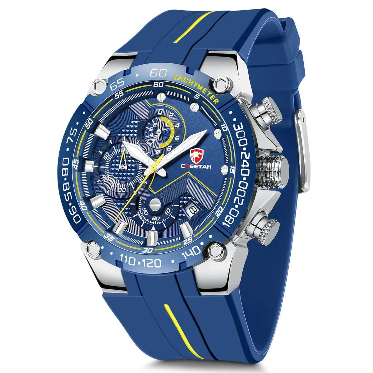 CHEETAH  CH1606 OCRA Y - Men's Silver and Blue Outdoor Watch