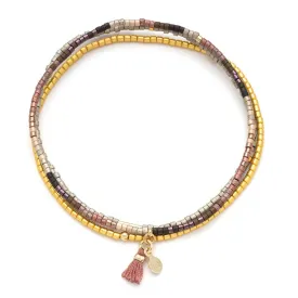 Chromacolor Miyuki Bracelet Trio - Bronze Multi / Gold