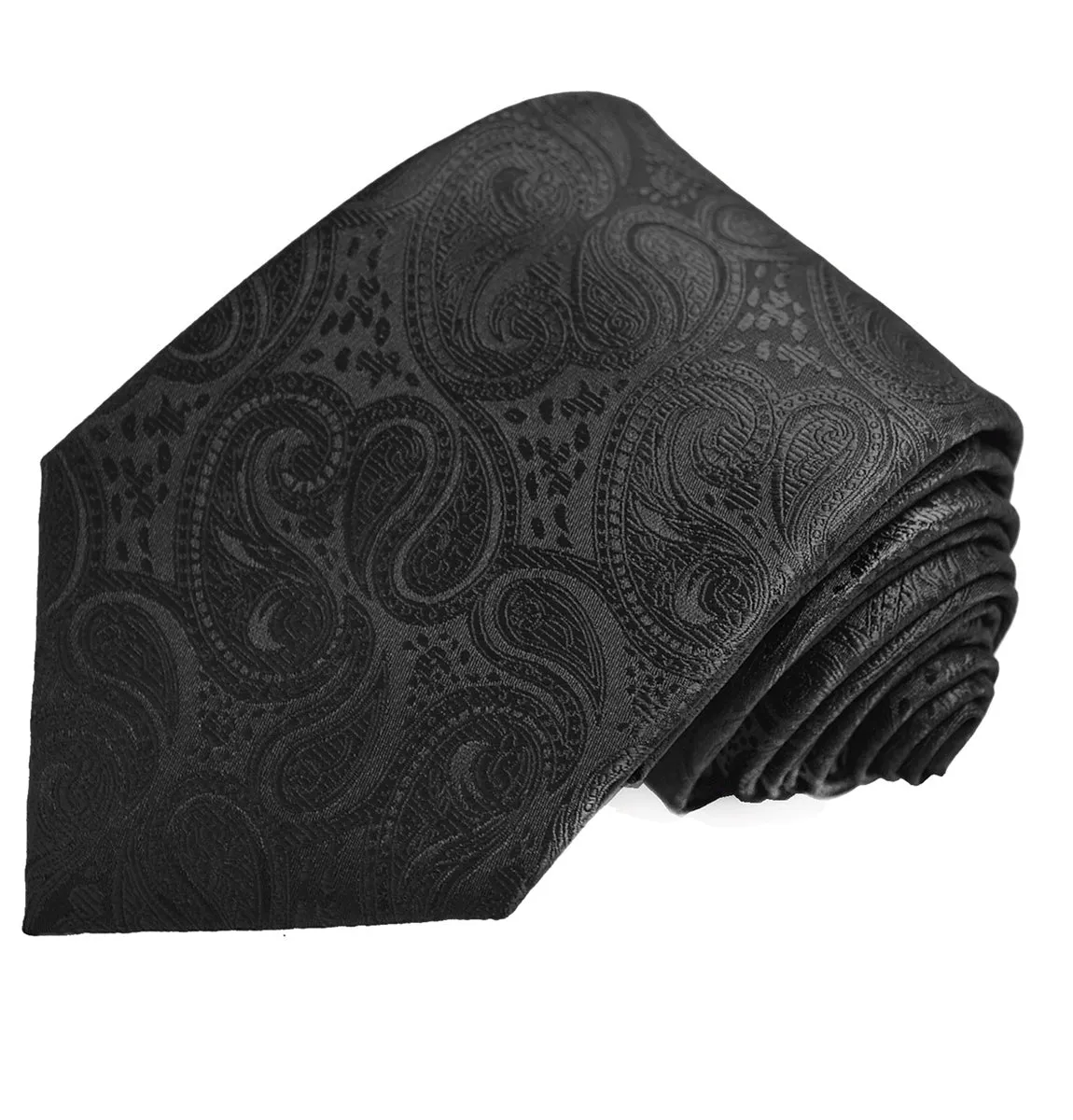 Classic Black Paisley Necktie