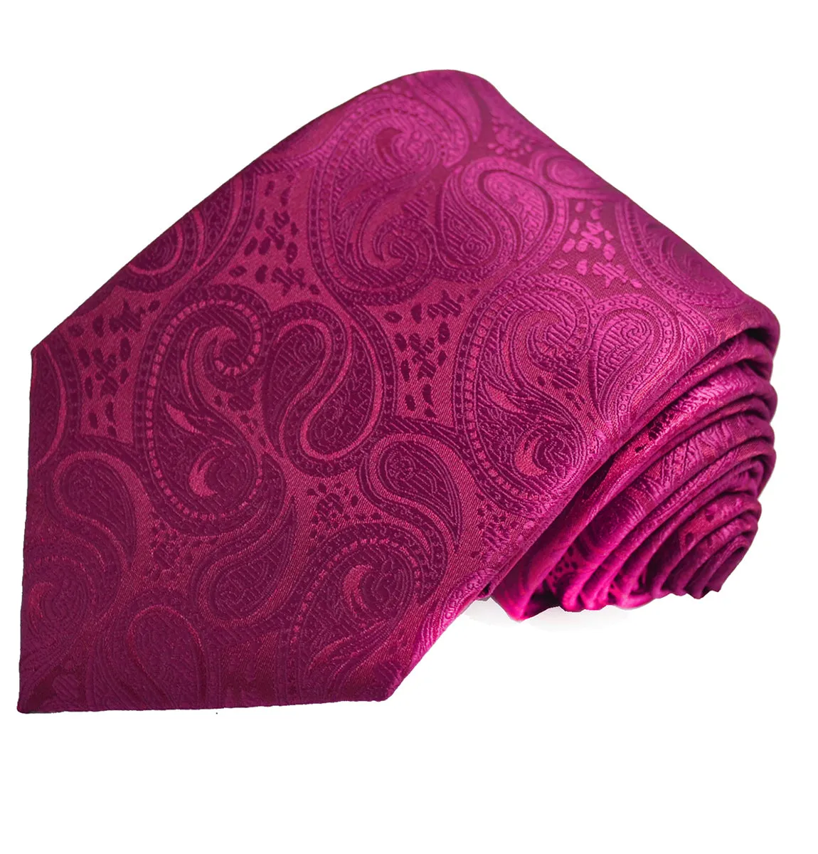 Classic Formal Hot Pink Paisley Necktie