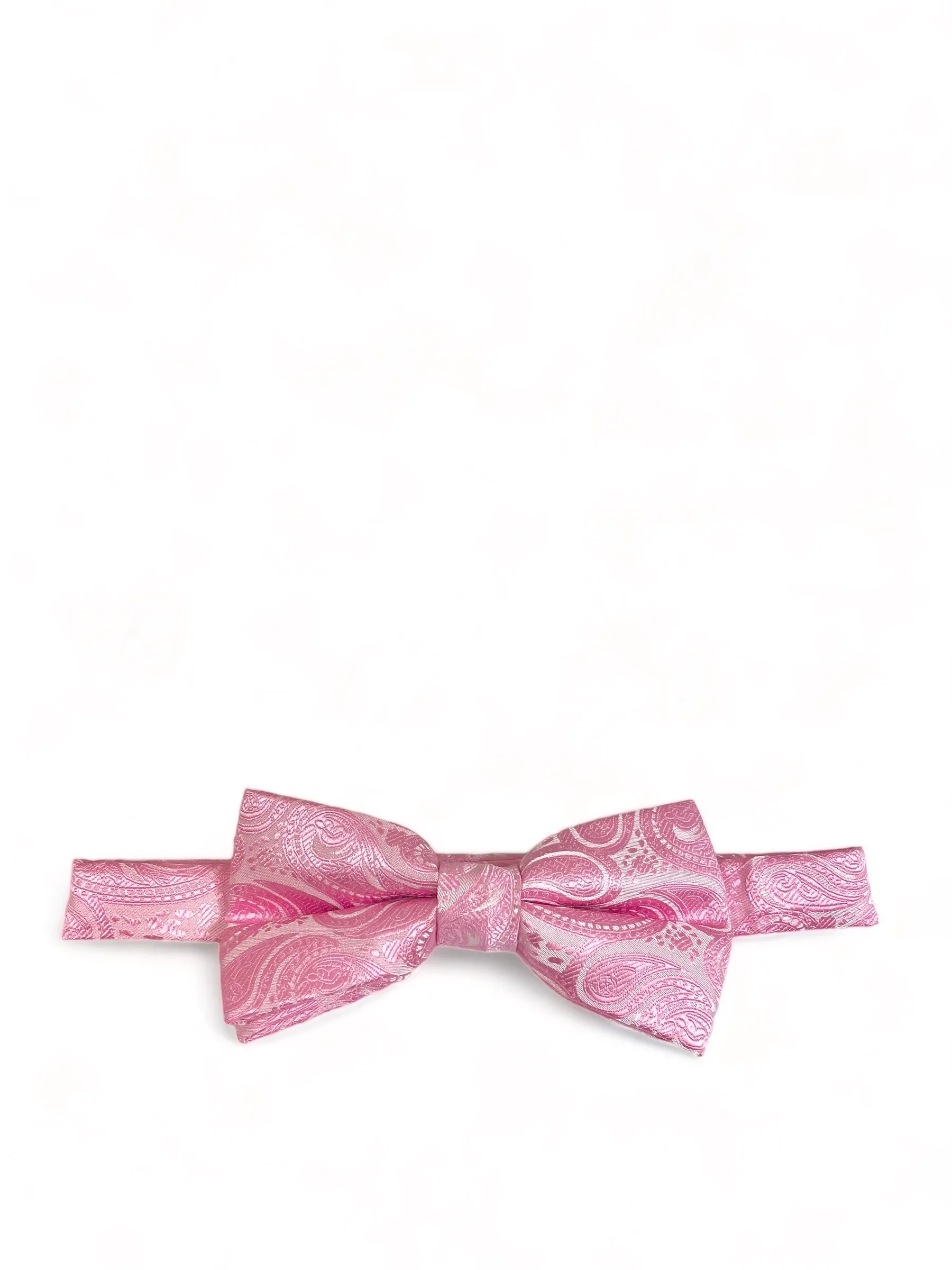 Classic Formal Pink Paisley Bow Tie