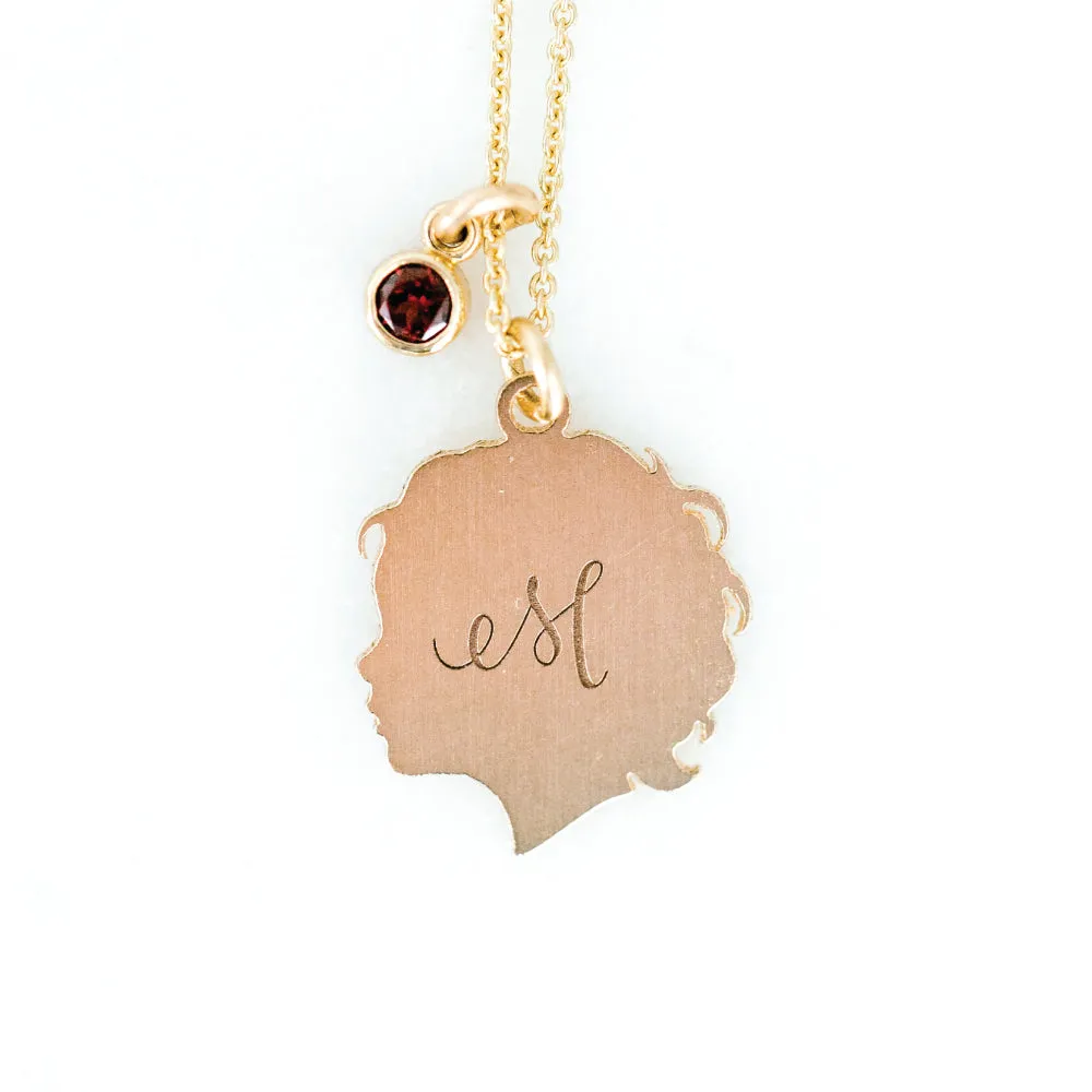 Classic Silhouette Charm Necklace - Medium