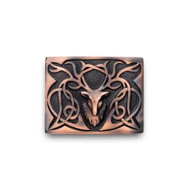 Copper Stag Kilt Belt Buckle (GE)