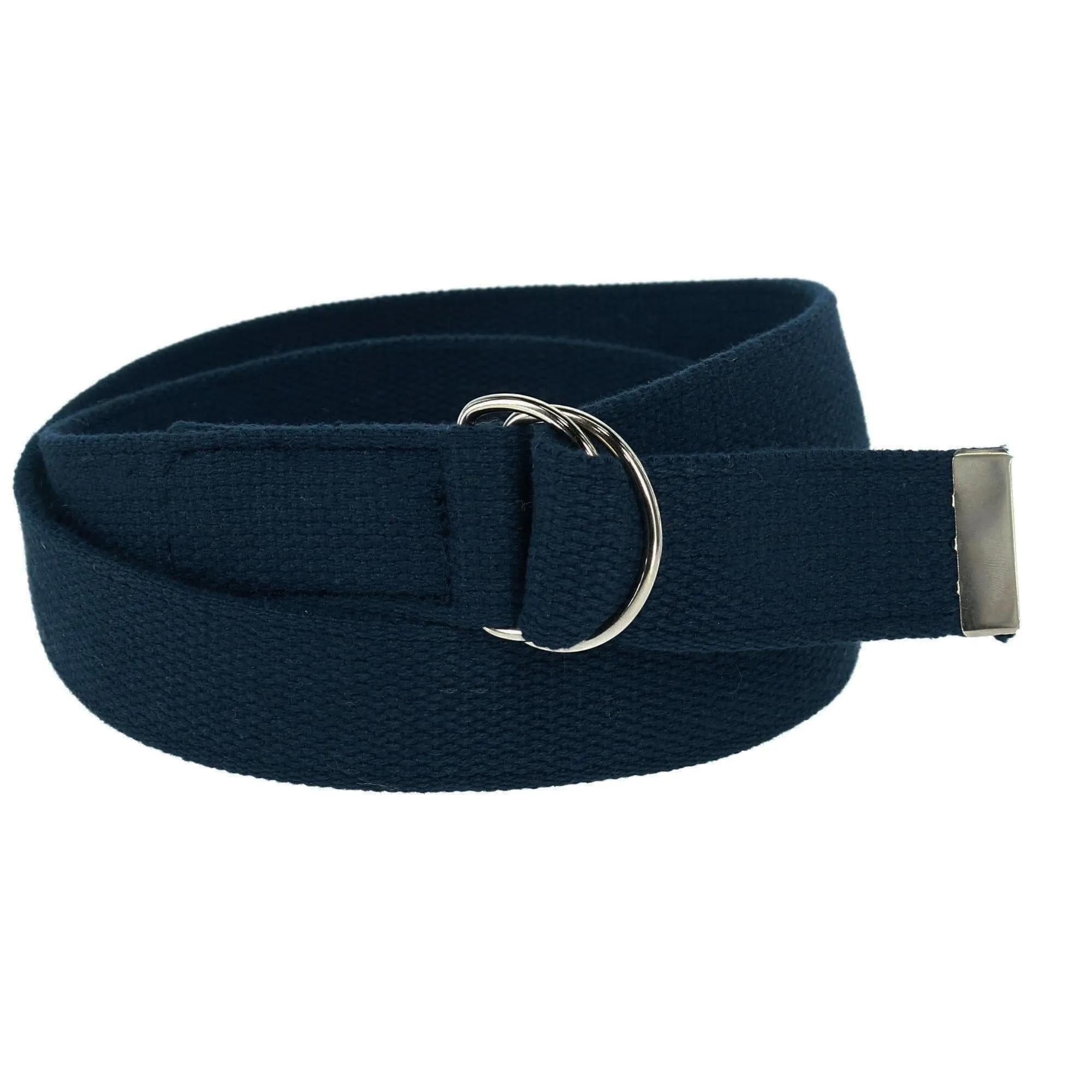 CTM® Cotton Web Belt with D Ring Buckle