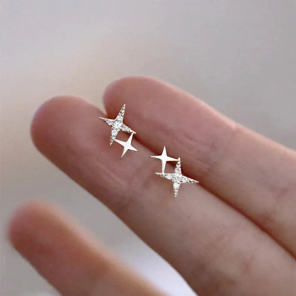 Double Star Fashion Earrings