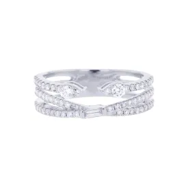 Dueling Love Diamond Ring