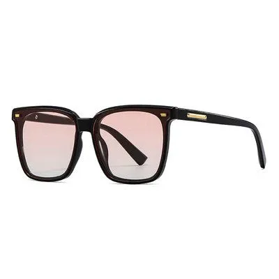 GM Women's Ins Big Square Rim round Face Polarized Light Men's Sunglasses