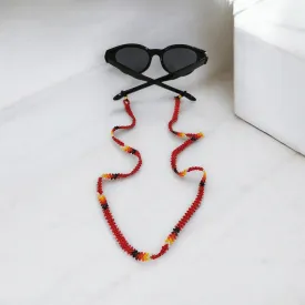 Handmade glasses  chain ( red 2)