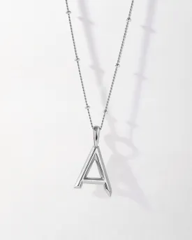 Initial Necklace - Silver