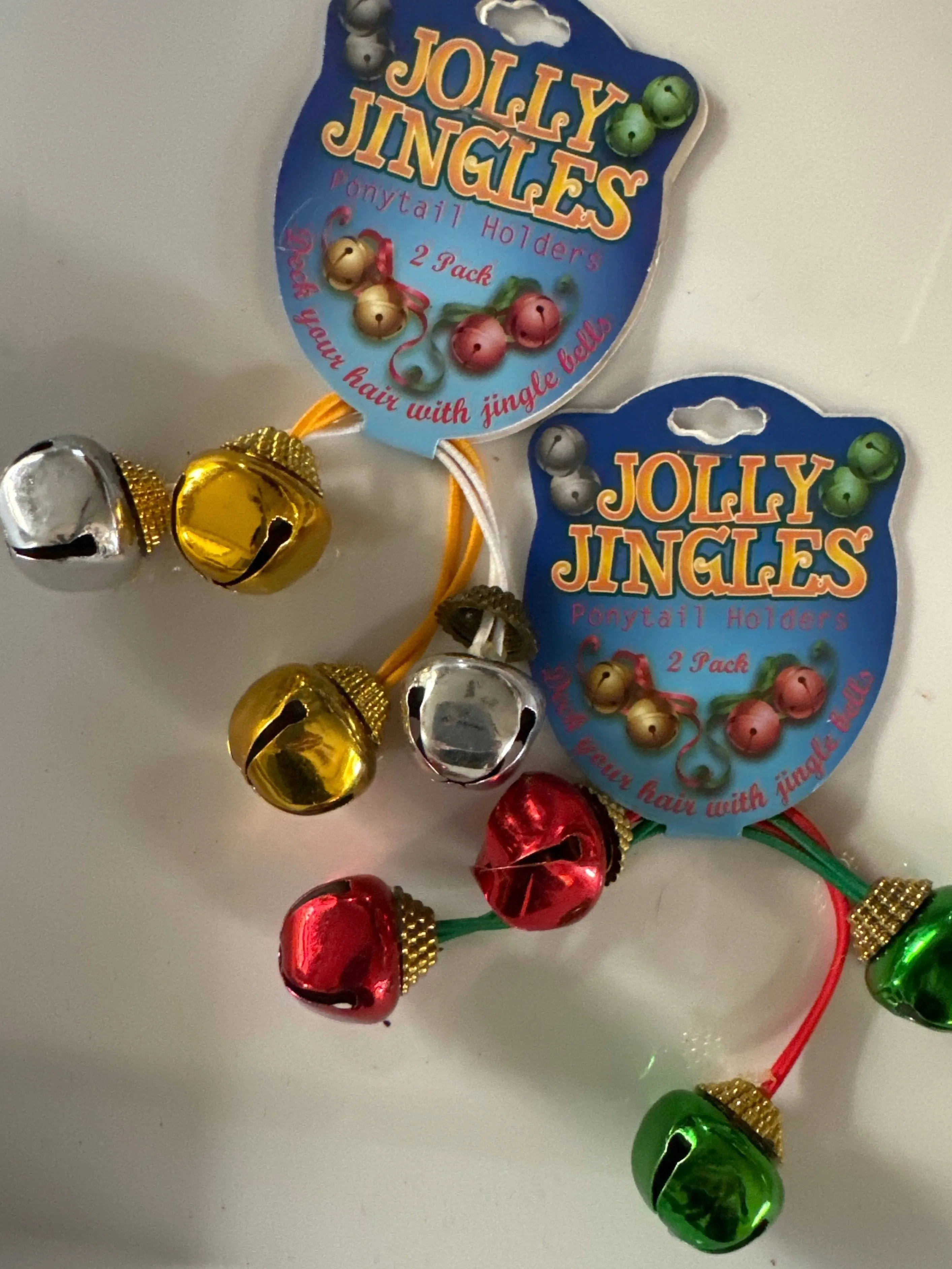 Jolly jingles : jingle bell hair ties