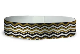 Loopty Loop Chevron Black Gold Multi