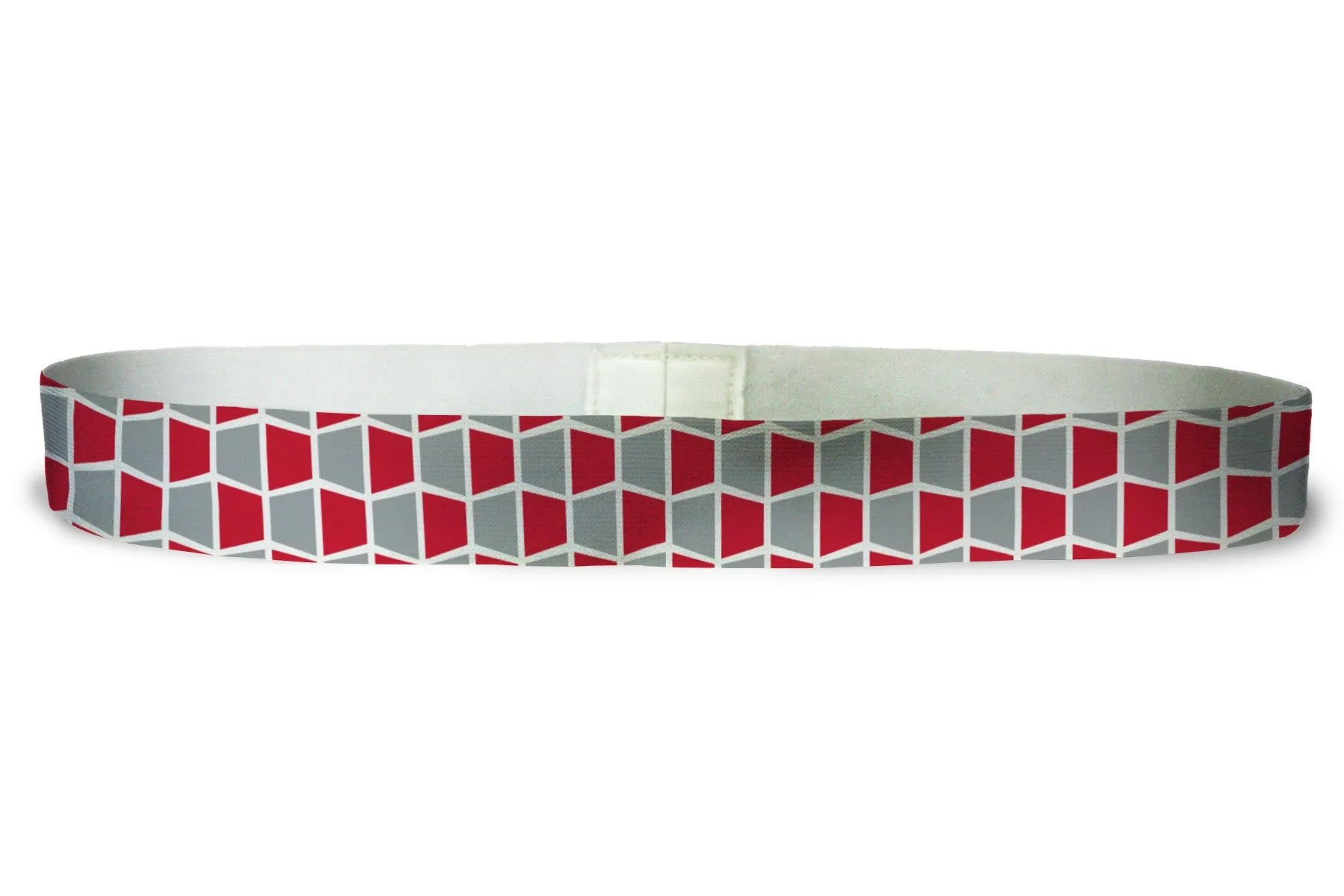 Loopty Loop Tiled Red Grey