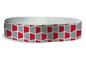 Loopty Loop Tiled Red Grey