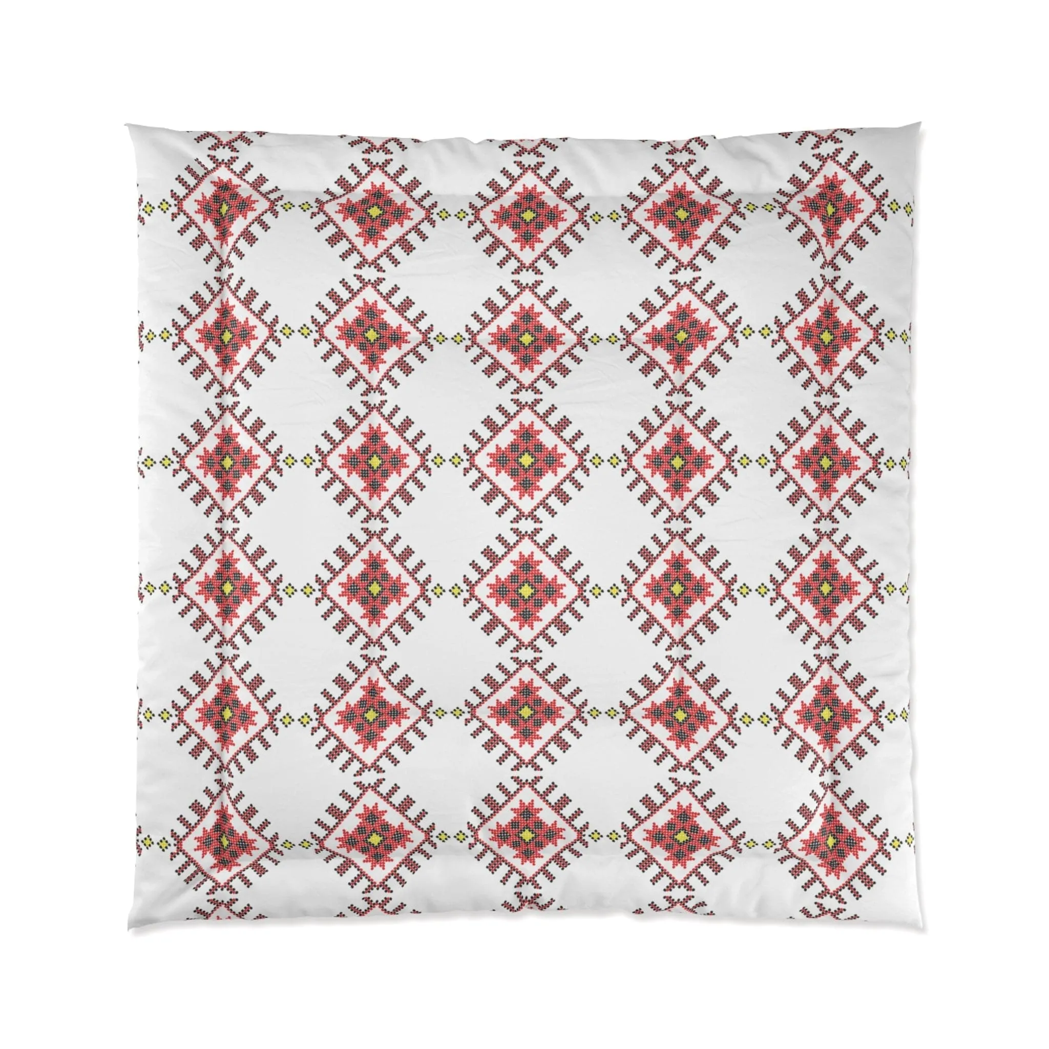 Luxurious Ukrainian Folk Art Comforter