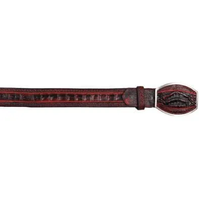 Men's Los altos Caiman Belly Laser Design Casual Belt C24U8218