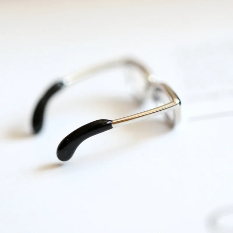 Minimalist Unique Mini Glasses Ring