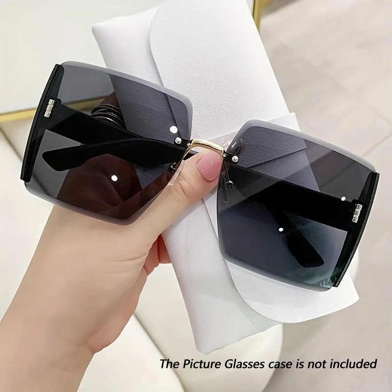 Oversized Ombre Lens Fashion Glasses