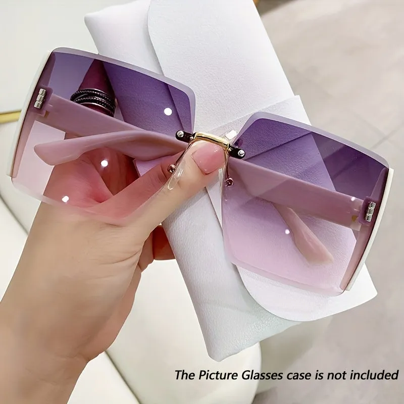 Oversized Ombre Lens Fashion Glasses