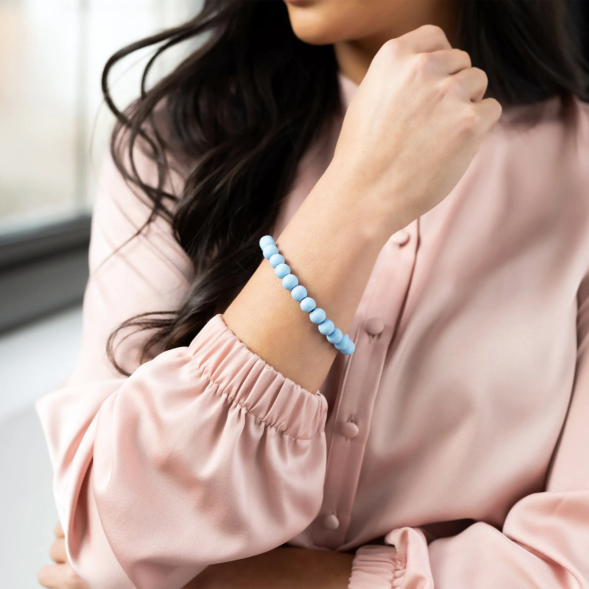 Periwinkle Coral Stack Bracelet