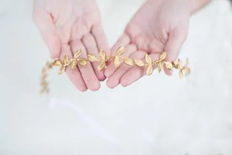 Petite Gold Leaf Crown