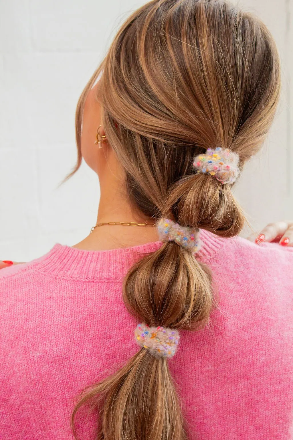 Pom Pom Hair Tie 3-Pack