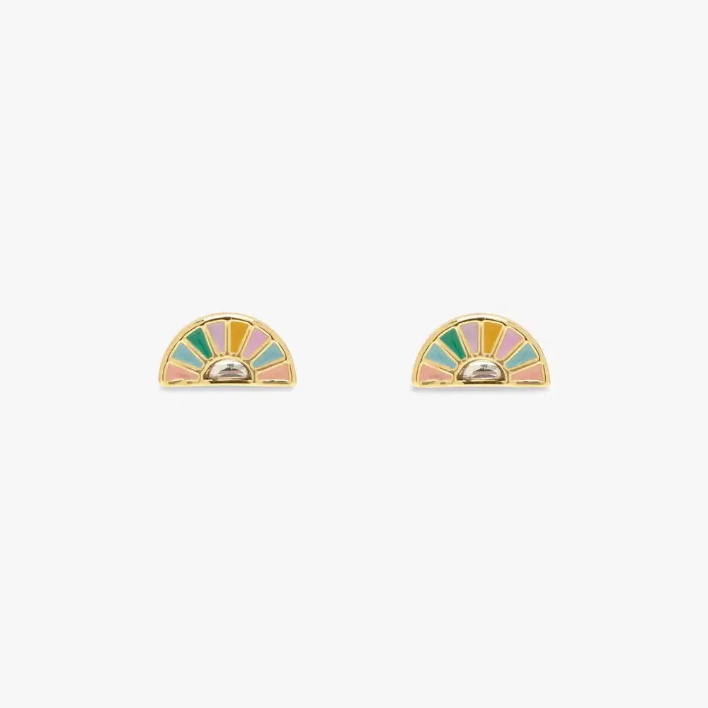 Pura Vida Sunset Striped Stud Earrings