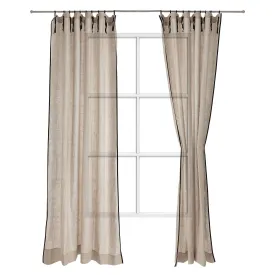 Rajula Curtain Set [Natural/Black]