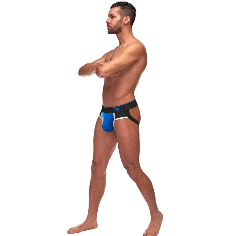 Retro Sport Panel Jock - L/ XL - Black/ Blue