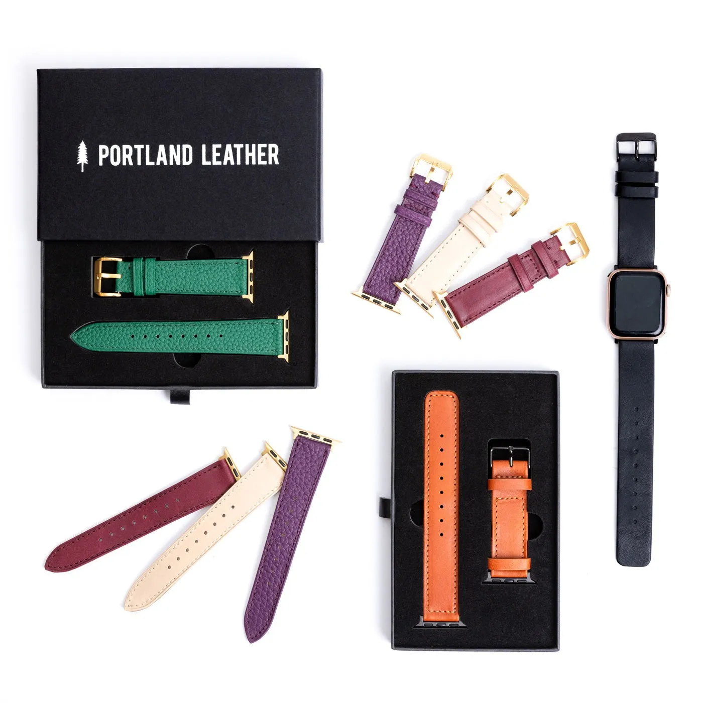 Slim Leather Apple Watch Band