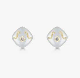 THIALH - CONCERTO - 18K Yellow Gold Mother of Pearl Earrings