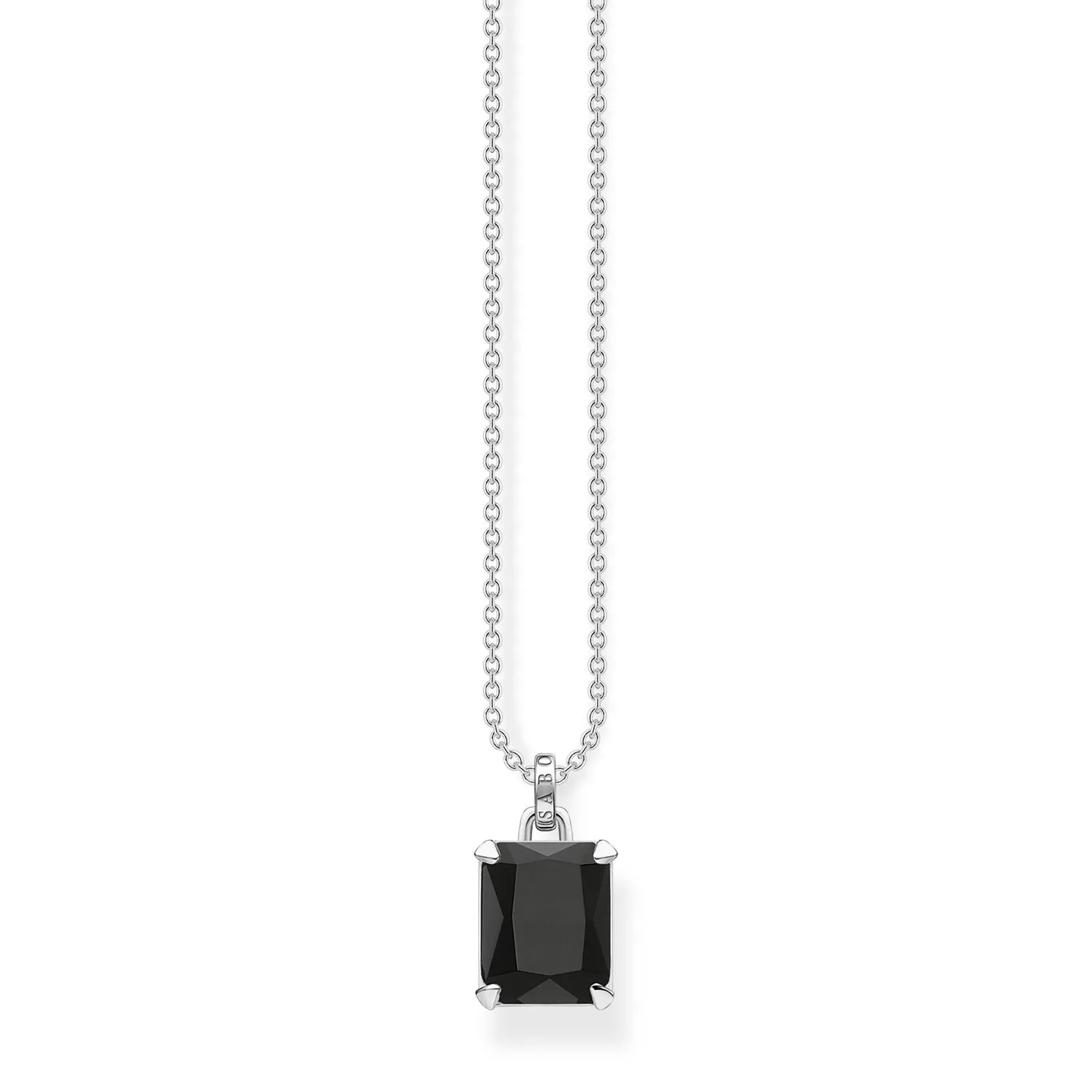 Thomas Sabo Necklace Black Stone Silver