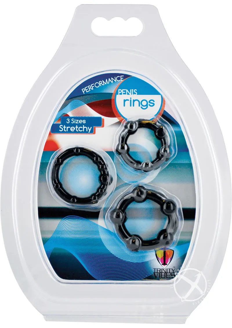 Tm Performance Penis Rings 3pc